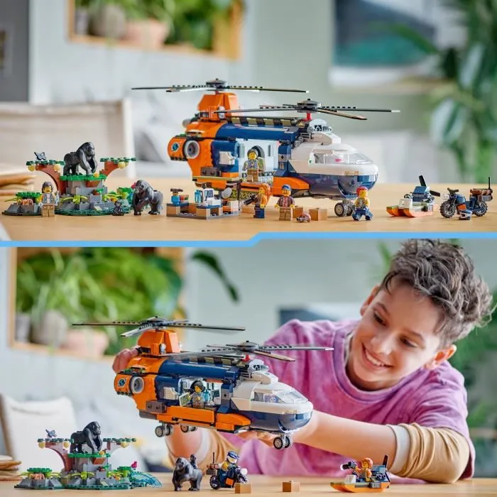 LEGO 60437 Helicóptero del Explorador de la Selva al Campamento Base, Juguete de Construcción para Niños y Niñas de 8 Años 4 LEGO 60437 Helicóptero del Explorador de la Selva al Campamento Base, Juguete de Construcción para Niños y Niñas de 8 Años 4