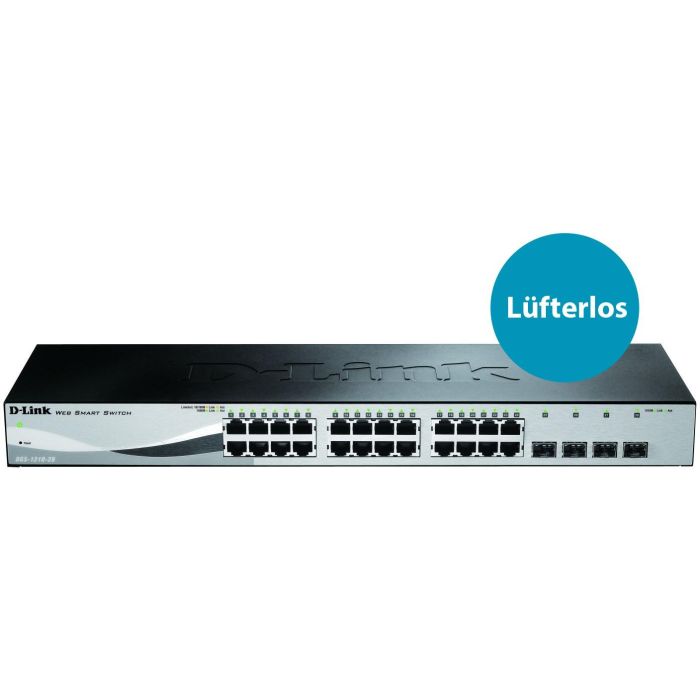 D-Link DGS-1210-28 Switch de Red Gestionable Inteligente 24 Puertos RJ-45 Gigabit y 4 Puertos SFP con Seguridad Avanzada 2 D-Link DGS-1210-28 Switch de Red Gestionable Inteligente 24 Puertos RJ-45 Gigabit y 4 Puertos SFP con Seguridad Avanzada 2