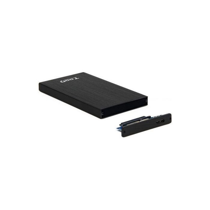 Tooq TQE-2527B Caja Externa para Disco Duro 2.5" USB 3.1 Gen 1 5Gbps UASP, compatible HDD/SSD SATA III 4TB, Aluminio Negro 3