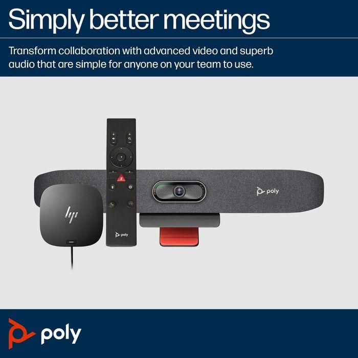 HP R30 Studio Barra de Video USB con Audio Superior y Video Avanzado para Colaboración 30