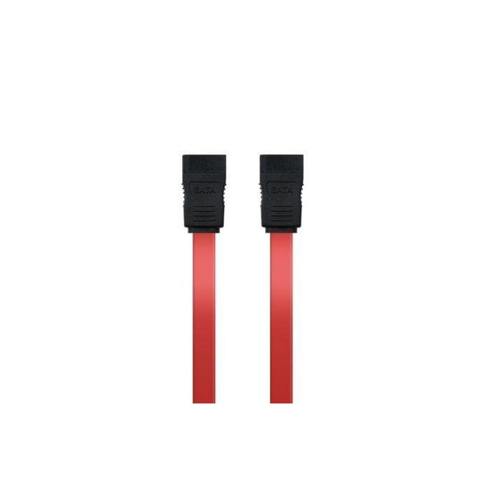 Nanocable 10.18.0101-OEM Cable de Datos SATA Hembra a Hembra 50 cm Rojo, hasta 3 Gbps, ideal para Discos Duros y SSD OEM