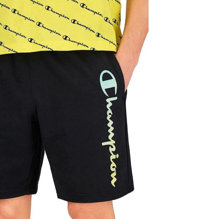 Pantalón Corto Deportivo Unisex Champion 215788-KK001 Negro 1 Pantalón Corto Deportivo Unisex Champion 215788-KK001 Negro 1