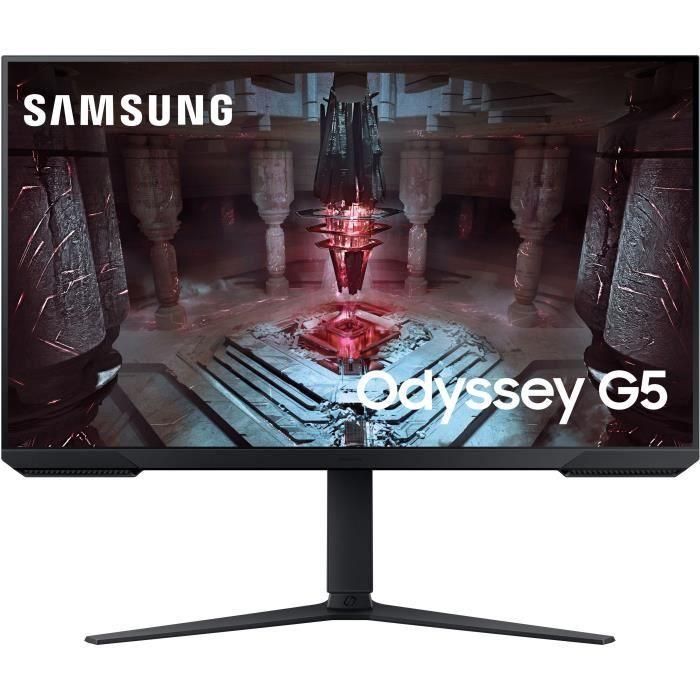 Monitor Gaming Samsung Odyssey G5 S32CG510EU 32"/ QHD/ 1ms/ 165Hz/ VA/ Regulable en altura/ Negro