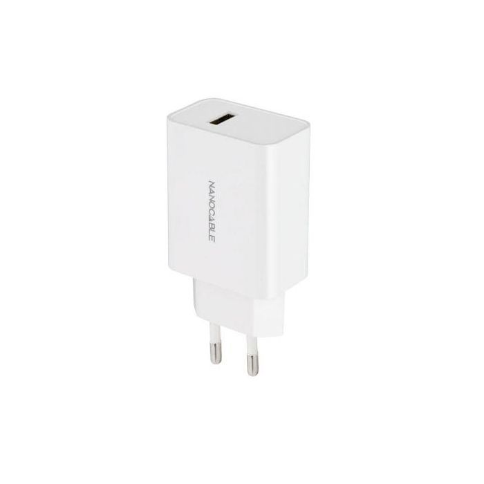 NANOCABLE Cargador USB, 5V/2.1A, Blanco NANOCABLE Cargador USB, 5V/2.1A, Blanco