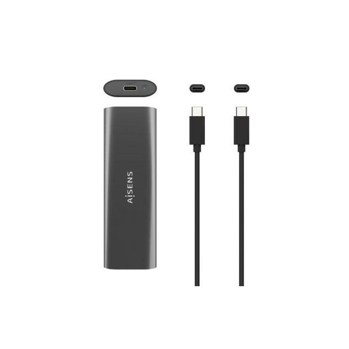 Caja Externa para Disco SSD M.2 SATA/NVMe Aisens ASM2-015GR/ USB 3.1/ Sin tornillos 2 Caja Externa para Disco SSD M.2 SATA/NVMe Aisens ASM2-015GR/ USB 3.1/ Sin tornillos 2