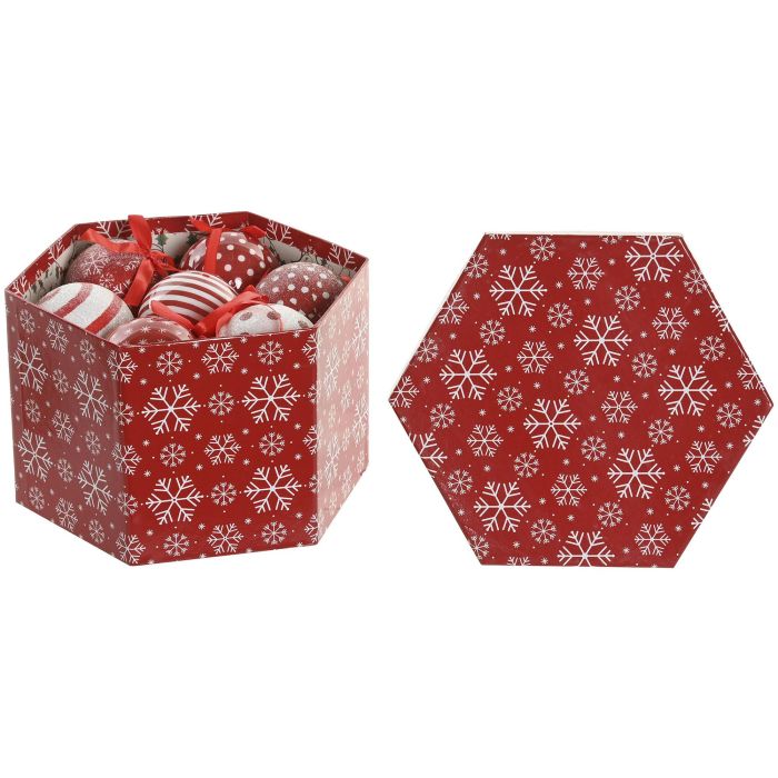 Decoracion Colgante Navidad Tradicional DKD Home Decor Rojo Blanco 21 x 15.5 x 24 cm Set de 14 2 Decoracion Colgante Navidad Tradicional DKD Home Decor Rojo Blanco 21 x 15.5 x 24 cm Set de 14 2