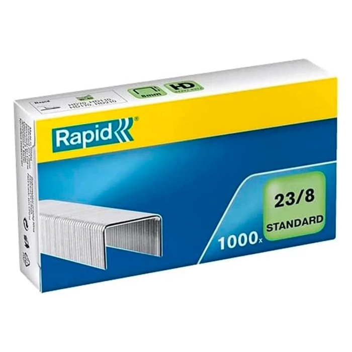 Rapid Grapas Estándar Galvanizadas 23-8 Caja de 1000 1