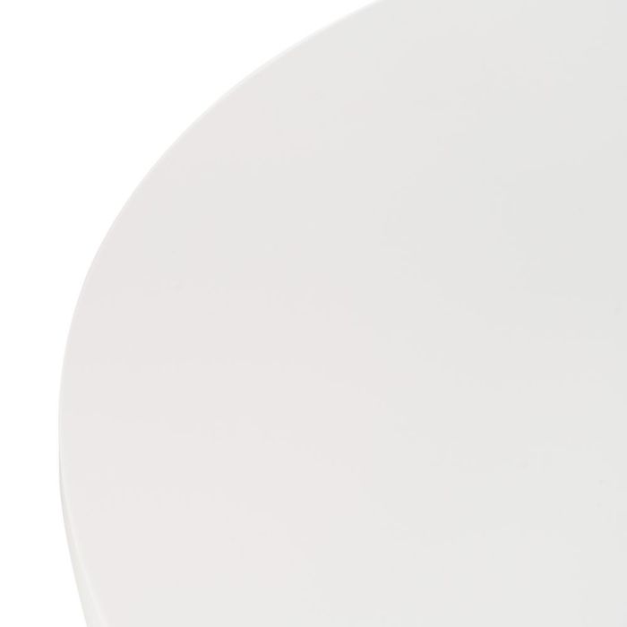 Mesa Comedor Blanco-Natural Dm-Metal 120 X 120 X 76 cm