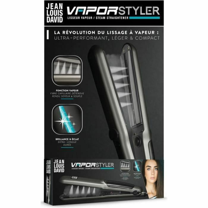 Jean Louis David 39969 Plancha de Vapor Vapor Styler Placas Cerámica Turmalina, Temperatura Ajustable 150-235°C, 50W 0 Jean Louis David 39969 Plancha de Vapor Vapor Styler Placas Cerámica Turmalina, Temperatura Ajustable 150-235°C, 50W 0