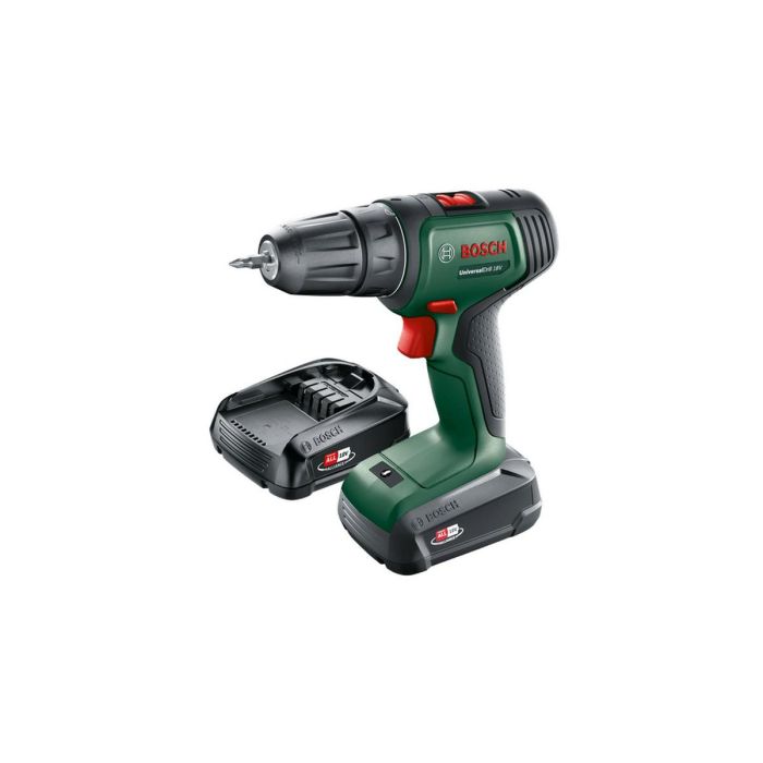 Taladro-atornillador a batería BOSCH -UniversalDrill 18 Caja 2 baterías 1,5Ah 8