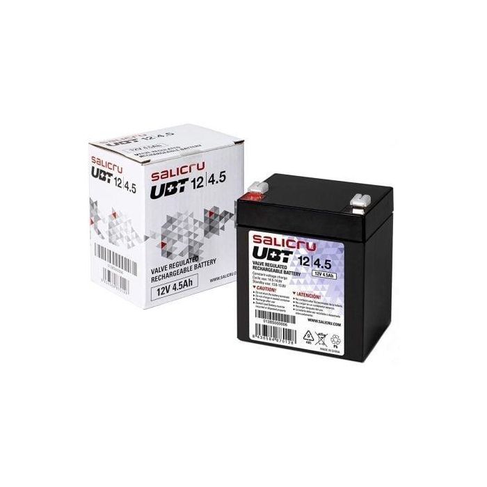 Salicru Batería AGM 4.5Ah 12V Compatible con SAI/UPS - Libre de mantenimiento 1 Salicru Batería AGM 4.5Ah 12V Compatible con SAI/UPS - Libre de mantenimiento 1