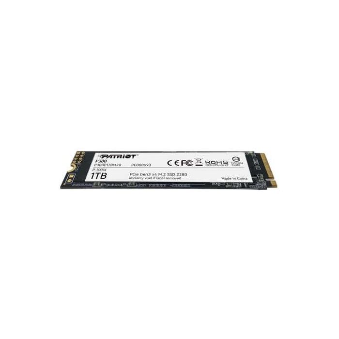 Patriot P300 SSD M.2 1 TB NVMe 1.3 PCIe 3.0 x4 para PC/portátil - Hasta 2.1 MB/s lectura 0 Patriot P300 SSD M.2 1 TB NVMe 1.3 PCIe 3.0 x4 para PC/portátil - Hasta 2.1 MB/s lectura 0