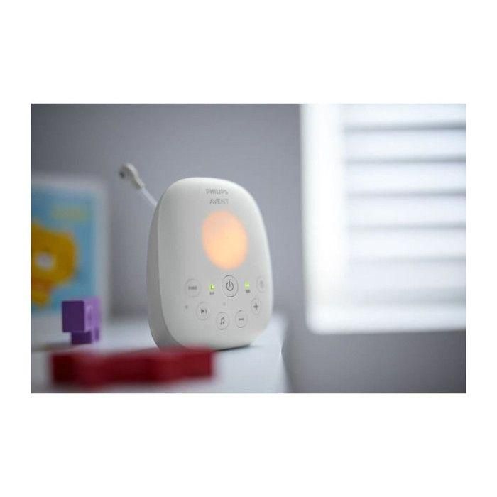 Philips Avent SCD713/26 Monitor de Bebé Digital DECT con Audio, Pantalla LCD, Sensor de Temperatura y Luz Nocturna - Blanco 3