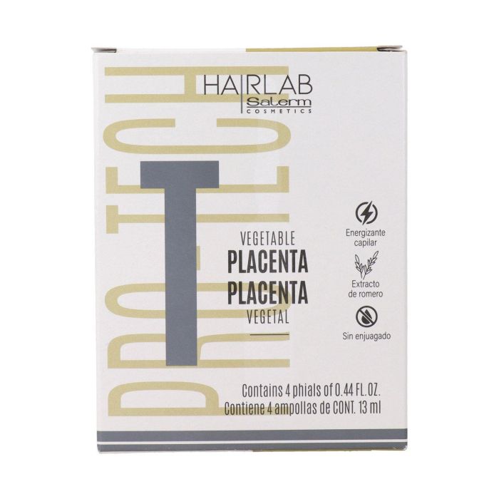 Salerm Ampollas Reestructurante Placenta Natural 4x13 Ml - Fortalece el crecimiento del cabello