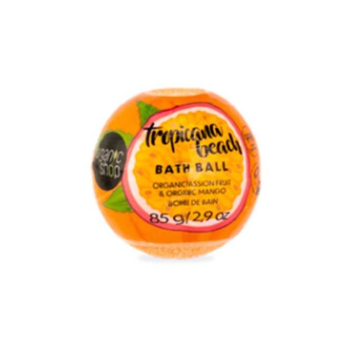 ORGANIC SHOP Bomba de Baño Orgánica Fruta de la Pasión y Mango «Tropicana Beach», 85 g