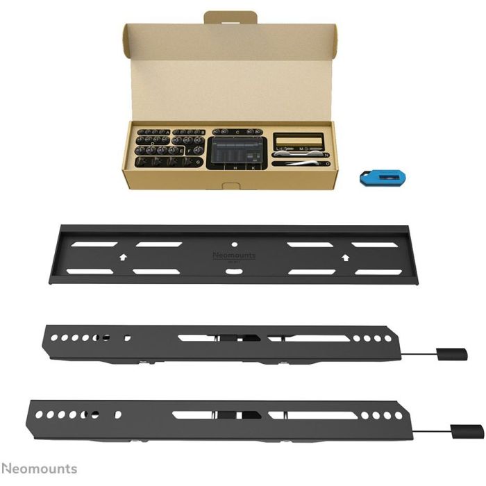 Neomounts WL30S-850BL14 Soporte TV Fijo de Pared, 32-75", Max 50 kg, VESA 100x100-400x400, Profundidad 3,3cm, Ajuste de Nivel - Negro 3