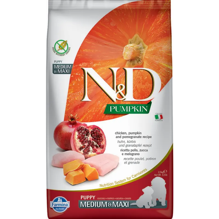 Farmina N&D Pumpkin Puppy Med-Maxi Pollo 2,5 kg