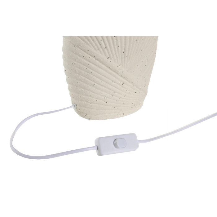 DKD Home Decor Lampara Sobremesa Crudo Blanco 25 x 43 x 25 cm E14 25W 2