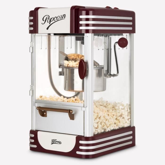 Máquina de palomitas - HKoeNIG - Diseño retro - Capacidad 50g - Luz interior 2 Máquina de palomitas - HKoeNIG - Diseño retro - Capacidad 50g - Luz interior 2