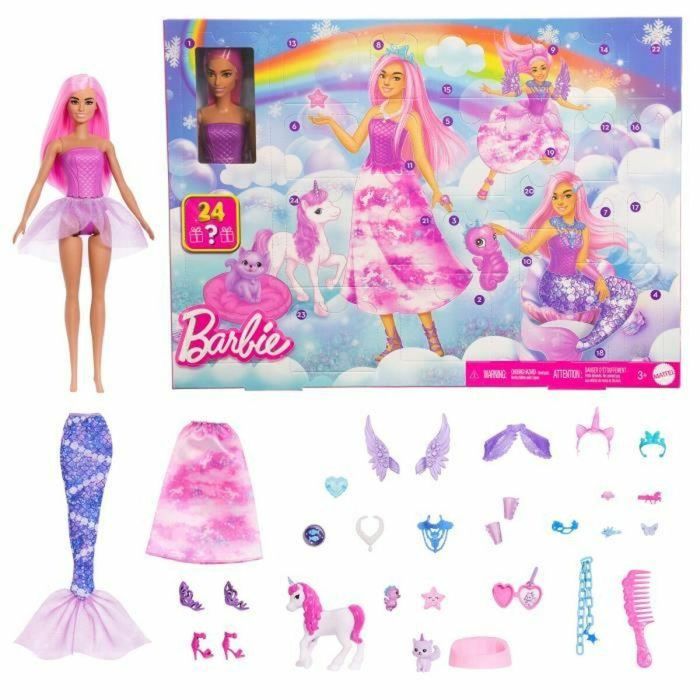 Barbie Calendario de Adviento con Muñeca de Moda y 24 Sorpresas JFL66 3 Barbie Calendario de Adviento con Muñeca de Moda y 24 Sorpresas JFL66 3