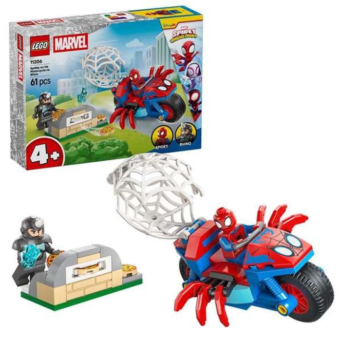 Lego Juego de Construcción Spidey: En Su Moto Vs Rino