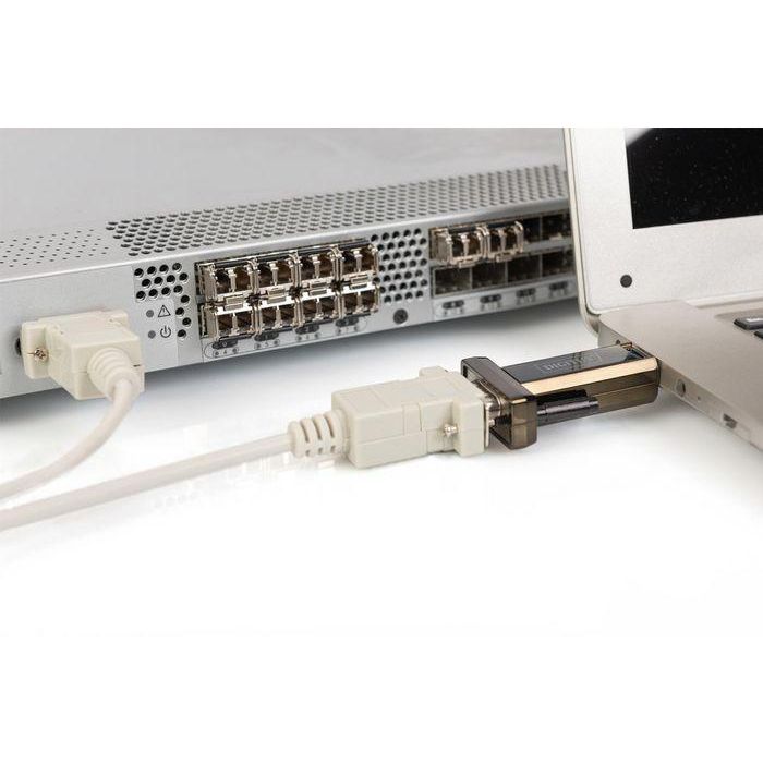 Digitus USB 2.0 to serial Converter, DSUB 9M incl. USB A Cable 80cm, FTDI chipset 6 Digitus USB 2.0 to serial Converter, DSUB 9M incl. USB A Cable 80cm, FTDI chipset 6