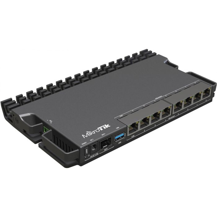 MikroTik RB5009UG+S+IN Router Inalámbrico con 7 Puertos Gigabit Ethernet y 1 Puerto SFP+ Negro 1