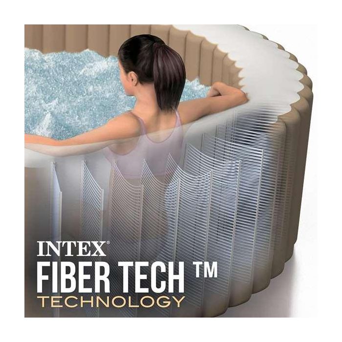 Spa Hinchable Intex 196 x 71 x 196 cm Marrón 795 L 2 Spa Hinchable Intex 196 x 71 x 196 cm Marrón 795 L 2