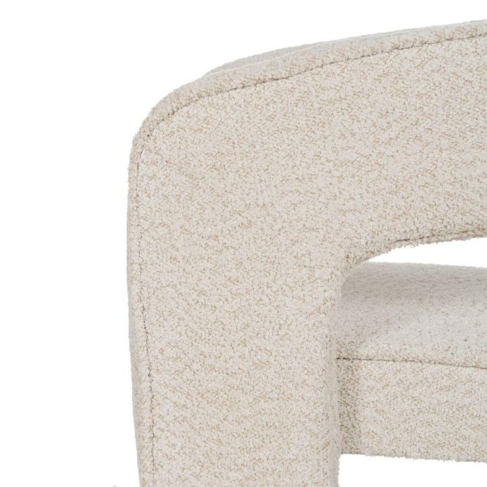 Silla de Comedor Beige Poliéster 69 x 66 x 73 cm 1