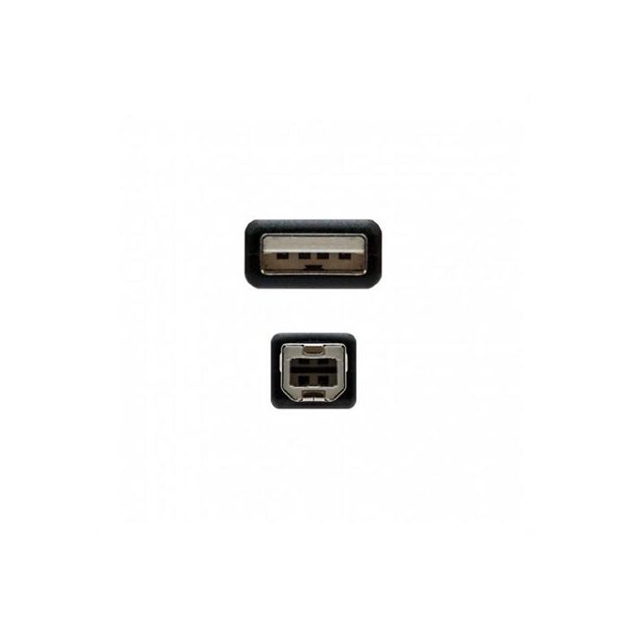 Nanocable Cable Impresora USB 2.0 A Macho a B Macho 1.8 Metros Negro 10.01.0103-BK 2 Nanocable Cable Impresora USB 2.0 A Macho a B Macho 1.8 Metros Negro 10.01.0103-BK 2