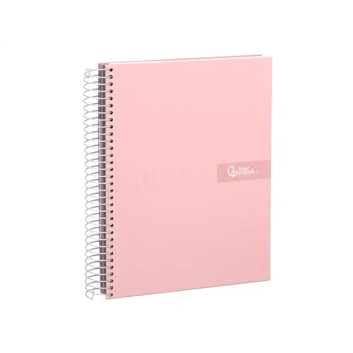 Liderpapel Cuaderno Espiral A4 Micro Crafty Tapa Forrada 120 Hojas 90gr Cuadro 5mm 4 Colores Rosa 4