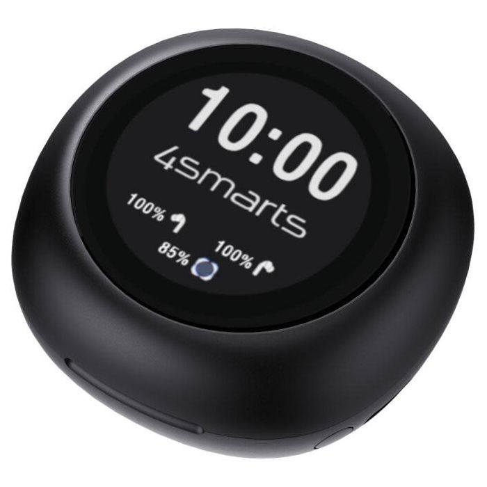 4smarts SkyBuds Screen Pro ANC - Auriculares Inalámbricos TWS Bluetooth con Cancelación de Ruido - Negro 4