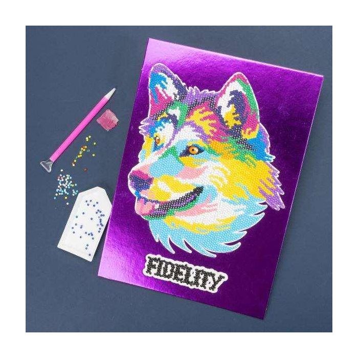 Diario crystal art diamantiny surtido 3. realiza mosaicos con gemas de colores en 3D 32x32x2,4 cm - modelos surtidos 1