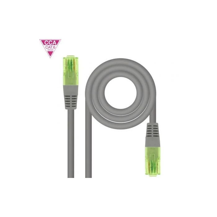 NANOCABLE Cable red latiguillo CAT.6 UTP AWG26 CCA, 30 cm