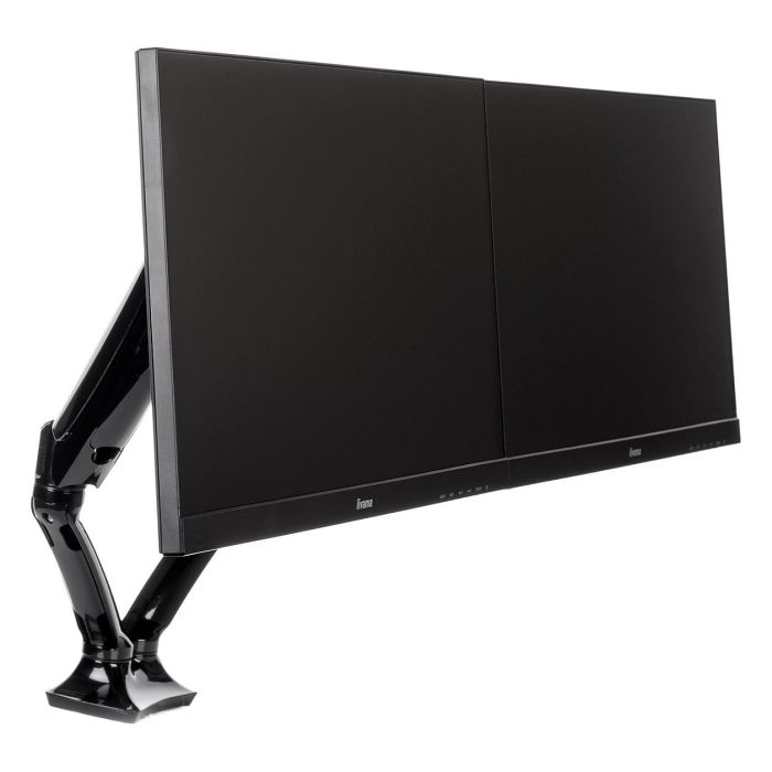 Iiyama Soporte Doble de Monitor con Gasfeder, Para 2 Pantallas de 10"-27" y 5 kg, Montaje Pinza/Atornillado VESA 100x100/75x75 mm, Negro 13