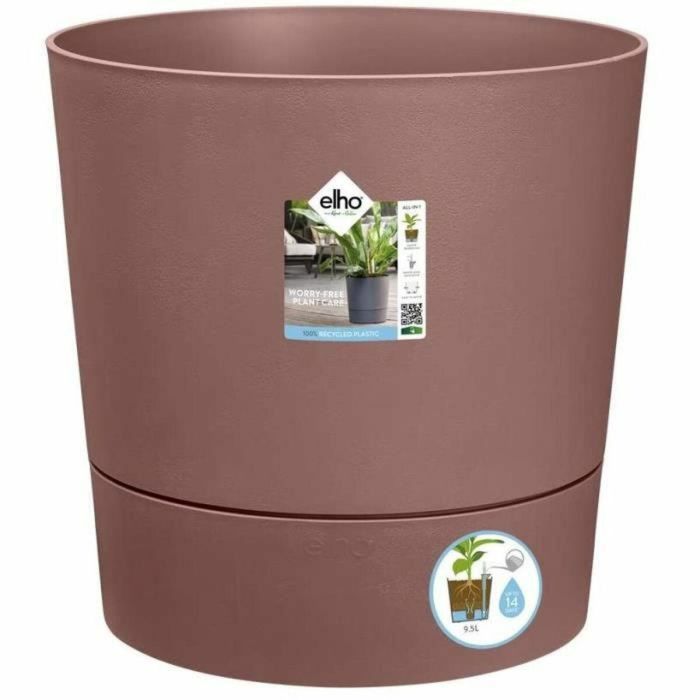 Greensense Aqua Care Greenensense Flower Pot - Tanque de plástico - con ruedas - Ø43 - arcilla marrón