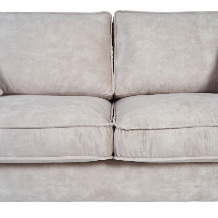 Sofá 4 Plazas Beige Tejido Salón 266 X 93 X 97 cm