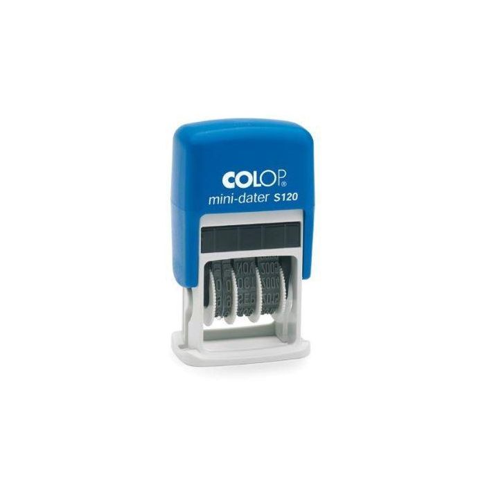 Colop Sello Printer S120 4 mm Fecha Español Azul-Azul Colop Sello Printer S120 4 mm Fecha Español Azul-Azul