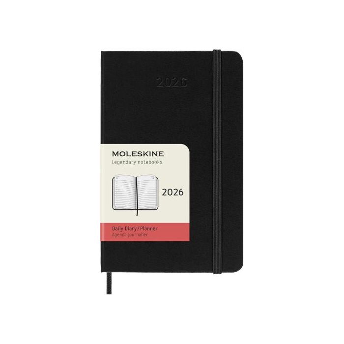 Agenda 2026 Tapa Dura 12 Meses Diaria P (9 X 14 Cm) Negra Moleskine Dhb12Dc2Y26 5