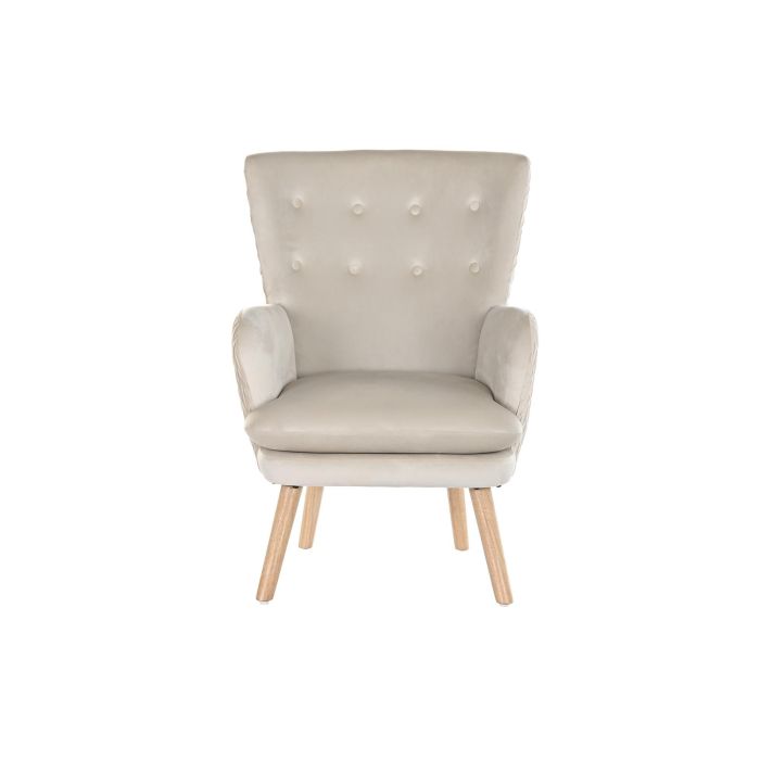 DKD Home Decor Butaca Scandi Beige Natural Poliéster y Madera Desmontable | 67x70x95 cm (Ancho x Largo x Alto) | Asiento 42 cm 4 DKD Home Decor Butaca Scandi Beige Natural Poliéster y Madera Desmontable | 67x70x95 cm (Ancho x Largo x Alto) | Asiento 42 cm 4