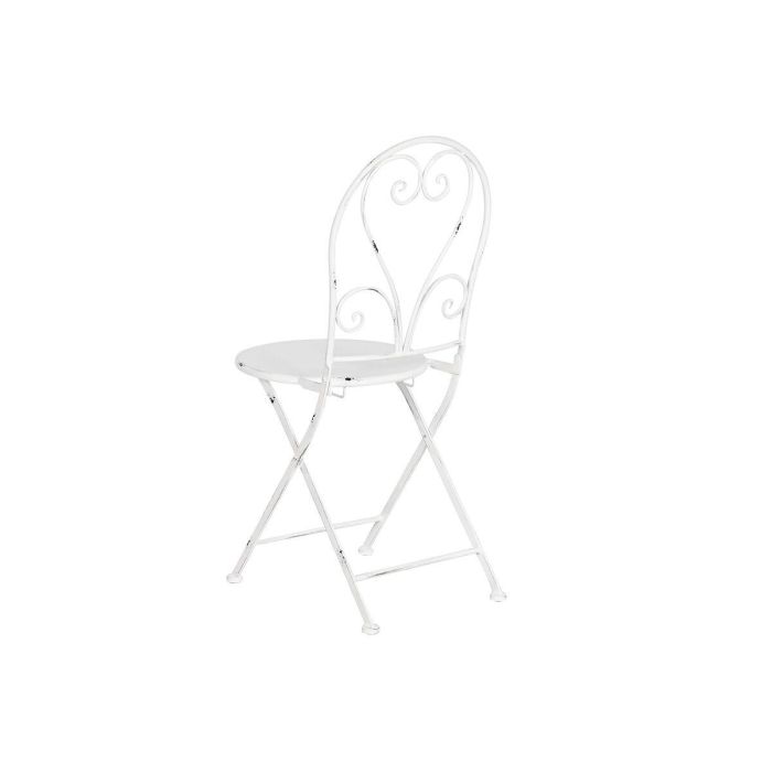 Mesa Terraza Y Jardin DKD Home Decor Blanco 60 x 70 x 60 cm Set de 3 1