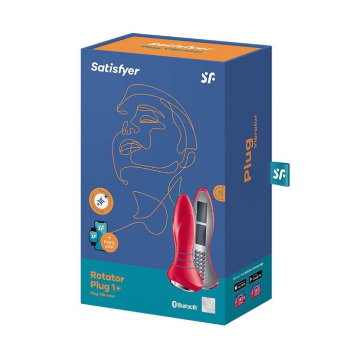 Satisfyer Rotator plug 1+ plug vibrator rojo Satisfyer Rotator plug 1+ plug vibrator rojo