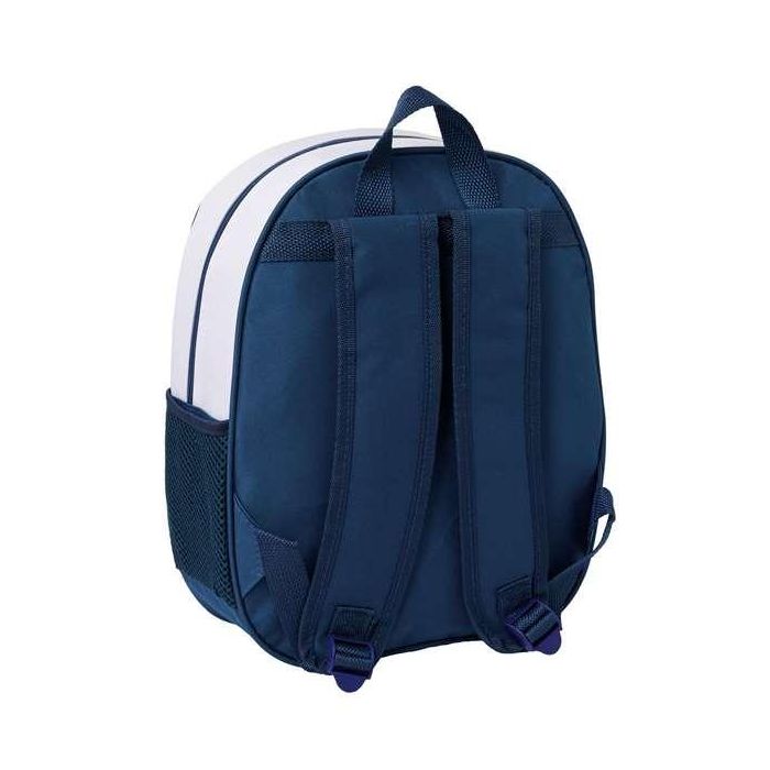 Safta Mochila 3D Real Madrid con diseño frontal termoconformado y bolsillo lateral 1 Safta Mochila 3D Real Madrid con diseño frontal termoconformado y bolsillo lateral 1