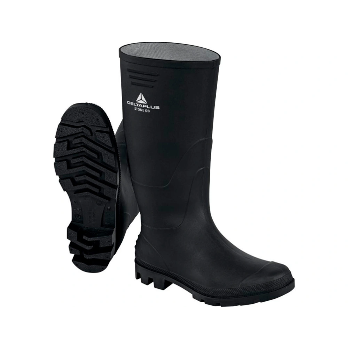 Deltaplus Botas de Seguridad Stone PVC Negro Suela de Tacos Talla 45 1 Deltaplus Botas de Seguridad Stone PVC Negro Suela de Tacos Talla 45 1