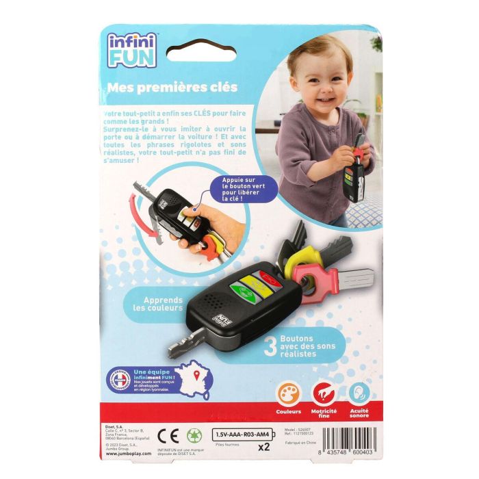 KD KD8435748600403 Llaves de Juguete - Mis Primeras Llaves N - Aprendizaje de Formas y Colores para Niños 1 KD KD8435748600403 Llaves de Juguete - Mis Primeras Llaves N - Aprendizaje de Formas y Colores para Niños 1