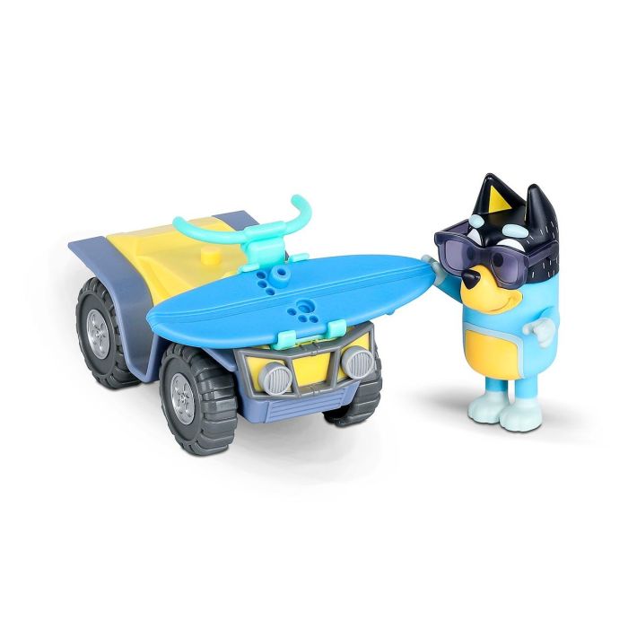 Vehiculo bluey quad o helicóptero con figura y accesorios - modelos surtidos 4