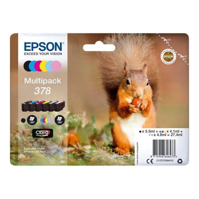 Ink-Jet Epson 378 Expression Home Xp-8605 - 15000 - 8500 Negro Amarillo Cian Magenta Cian Claro Magenta Claro 360 1 Ink-Jet Epson 378 Expression Home Xp-8605 - 15000 - 8500 Negro Amarillo Cian Magenta Cian Claro Magenta Claro 360 1