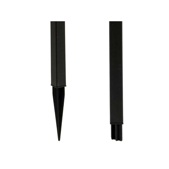 Ibergarden Baliza Solar Plástico Cuadrada Negra 6.7x26x6.7 cm (Set de 24) 3