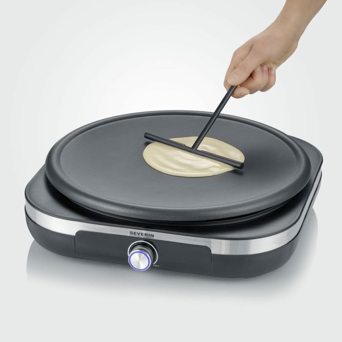 Severin CM 2199 Crepes Maker Plancha para Crepes con Diámetro de 38 cm Color Negro 5