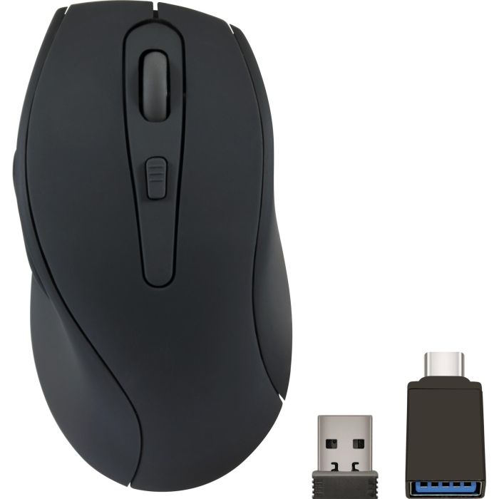 Speedlink Ratón AXON Silencioso y Antibacteriano Inalámbrico con Batería Recargable - Negro